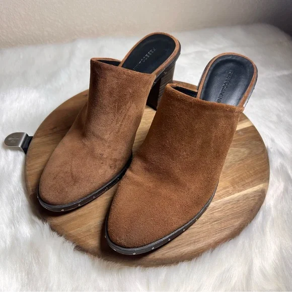 Rebecca Minkoff Brown Leather Galyn Mule Heels Size 9 - Picture 6 of 8